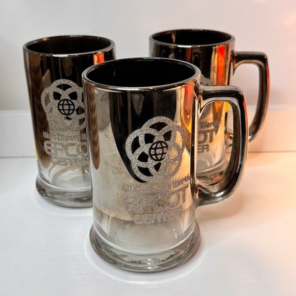 Disney World Other - Epcot Silver Ombré Mugs Set